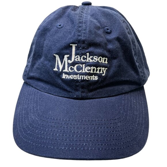 Jackson McClenny Investments Strapback Hat Blue Cap Solid Boise ID Financial - Picture 7 of 7